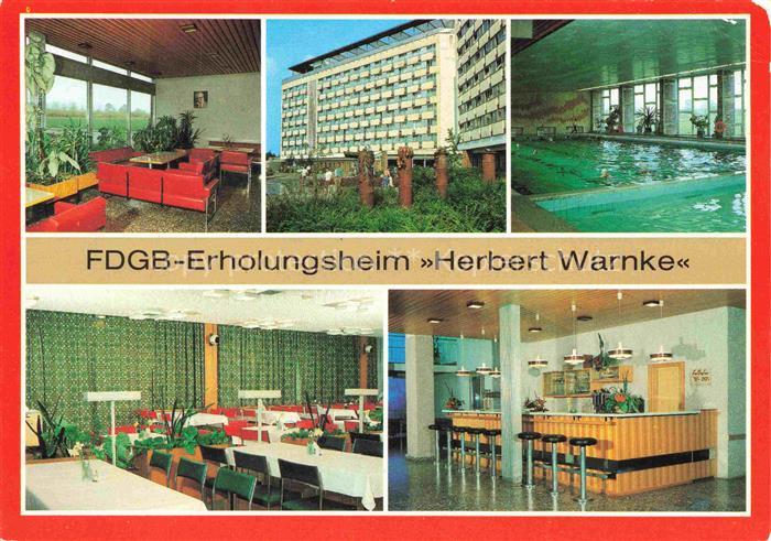 Klink Waren Mueritz Mecklenburg-Vorpommern FDGB Erholungsheim Herbert Warnke Res