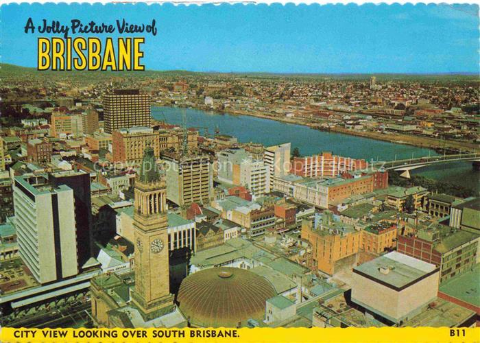 Brisbane Queensland Australia Cyty Luftaufnahme Looking over Sourth