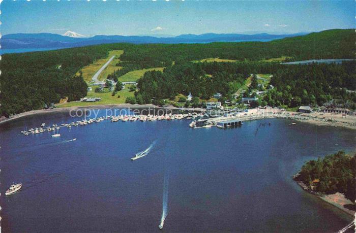 San Juan Islands Tacoma Washington USA Aerial view of Rocher Harbor
