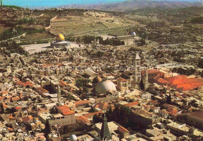 Jerusalem  Yerushalayim Israel Vogelschau