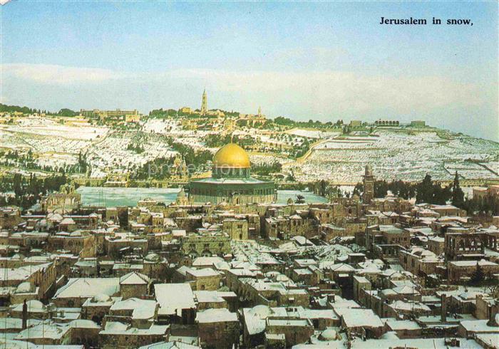 Jerusalem  Yerushalayim Israel Covered with snow