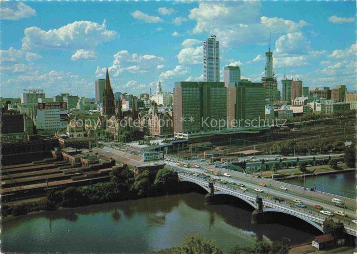MELBOURNE  Victoria Australia City Yarra River Princes Bridge