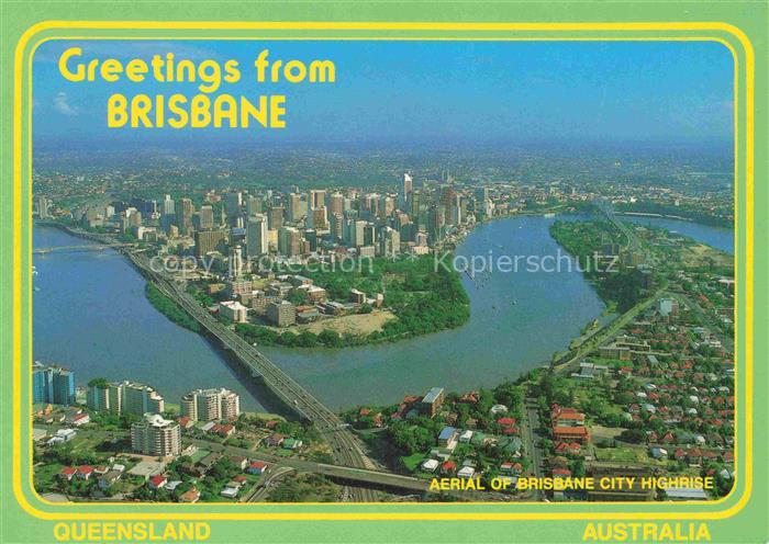 Brisbane Queensland Australia City Highrise Stadt Ansicht