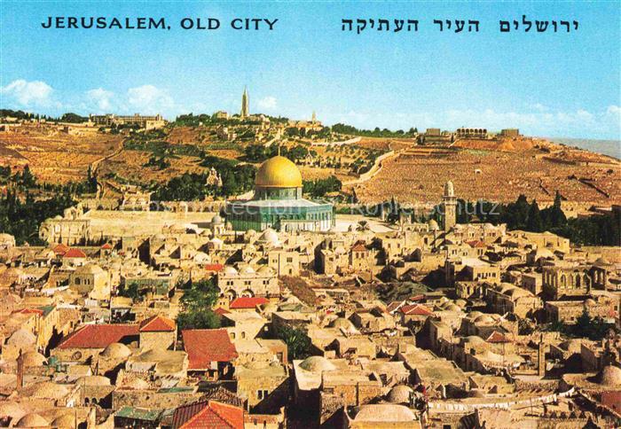 Jerusalem  Yerushalayim Israel Old Sity Blick auf die Stadt Oelberg