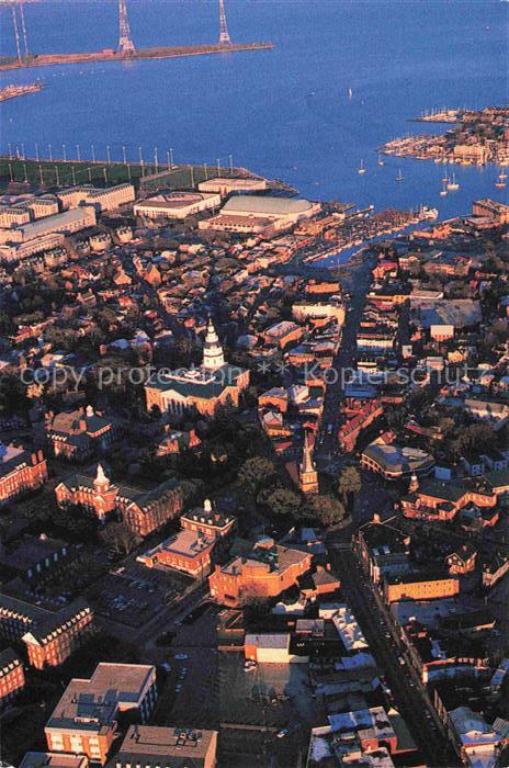 Annapolis Maryland USA Aerial View Stadtansicht United States Naval Academy