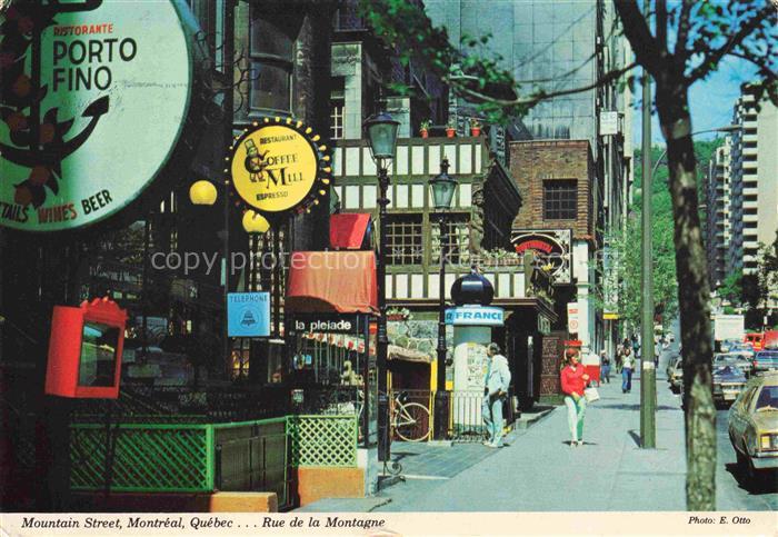 MONTREAL  QUEBEC Canada Mountain Street