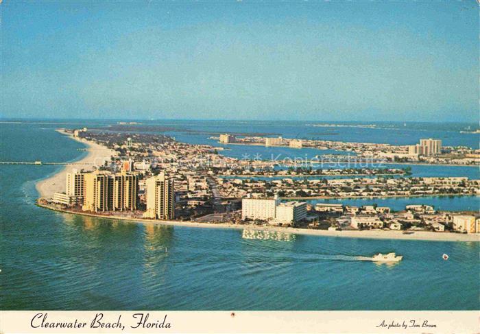 Clearwater Beach Florida USA Several famous motels Gulf of Mexico
