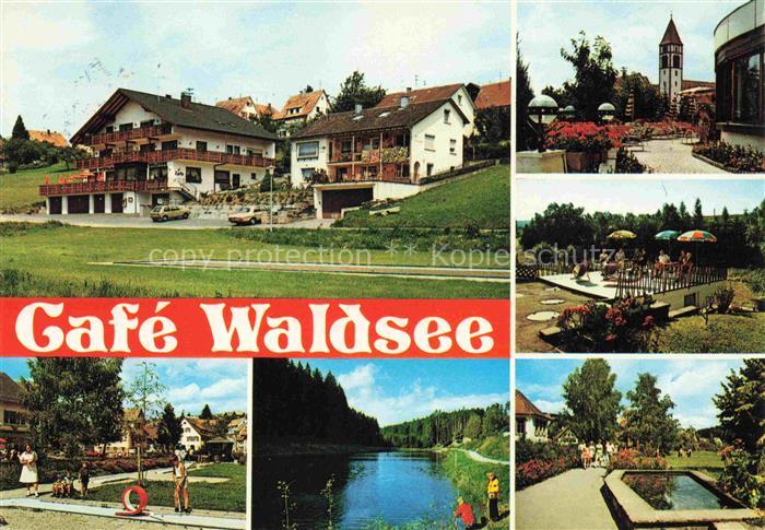 Waldachtal Luetzenhardt Freudenstadt BW Cafe Waldsee Pension See Golf Kirche