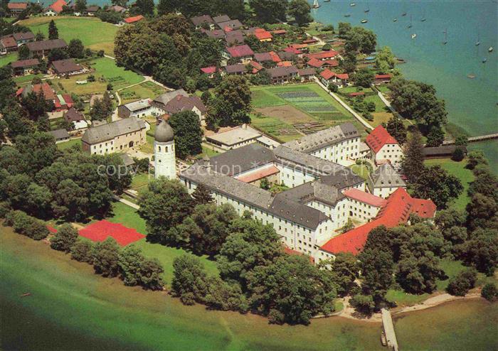 Frauenchiemsee Insel Bayern Kloster Luftbild