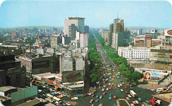 Mexico  City D.F. Mexico El Paseo de la Reforma y sus modernos edificios