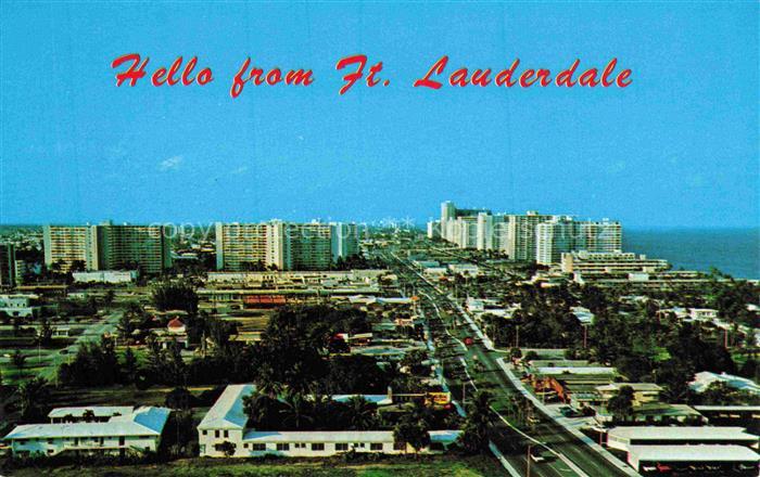 Fort Lauderdale Florida USA The newest luxurious hotels Fliegeraufnahme