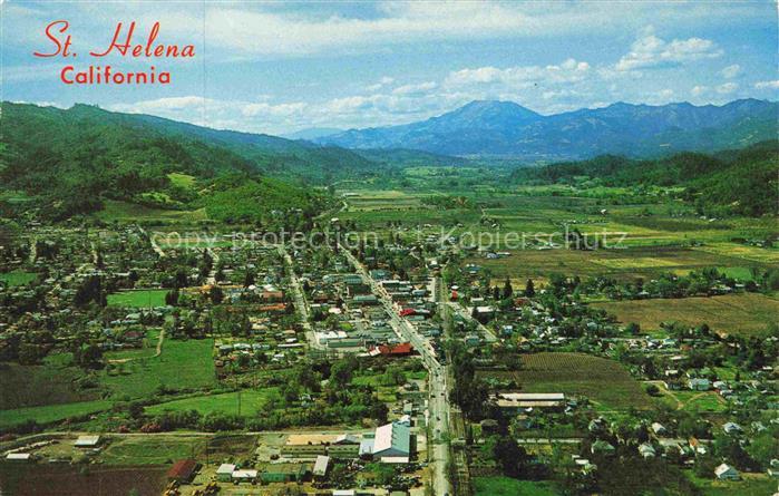 St Helena California USA Fliegeraufnahme mit Mt St Helena