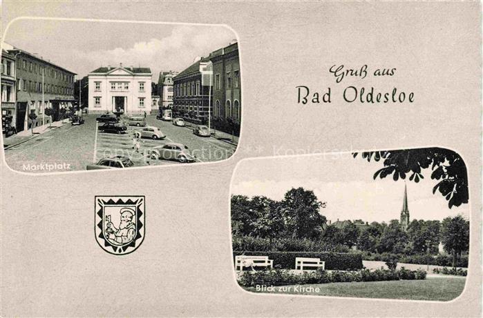 Bad Oldesloe Schleswig-Holstein Marktplatz Blick zur Kirche