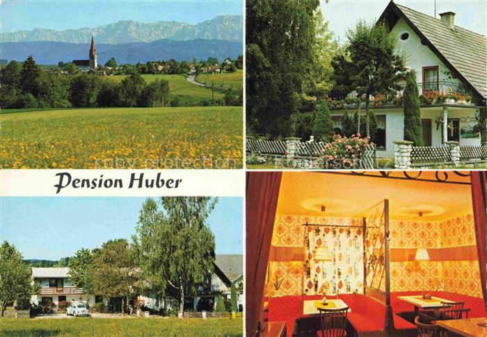 Gampern Traunviertel Oberoesterreich AT Pension Huber Gastraum Panorama