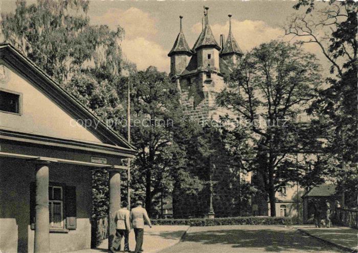 Schwaebisch Gmuend BW Torhaus und Fuenfknopfturm