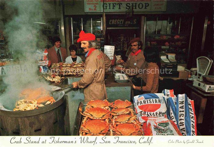 SAN FRANCISCO California USA Crab Stand at Fishermans Wharf