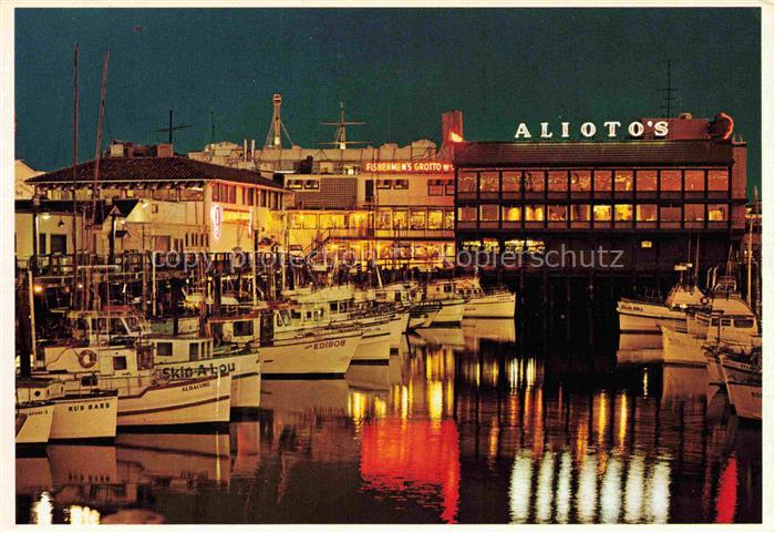 SAN FRANCISCO California USA Fishermans Wharf at Night