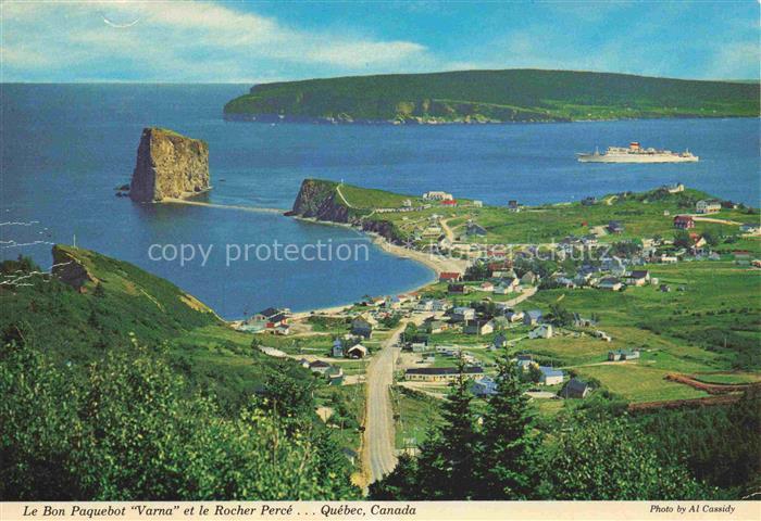 QUEBEC-City Canada Le Bon Paquebot Varna et le Rocher Perce