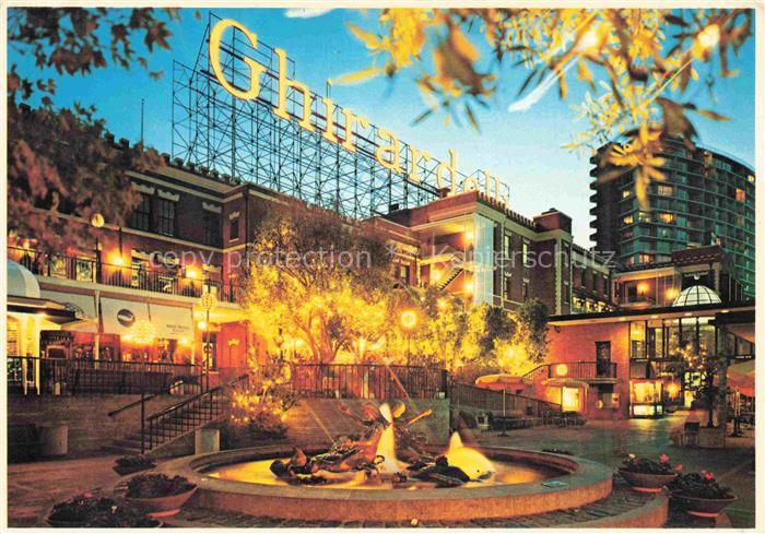 SAN FRANCISCO California USA Ghirardelli Square sparkles with the spirit