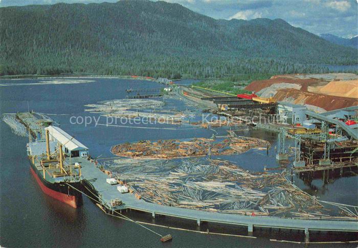 British Columbia State of Canada Coastal Industry Fliegeraufnahme