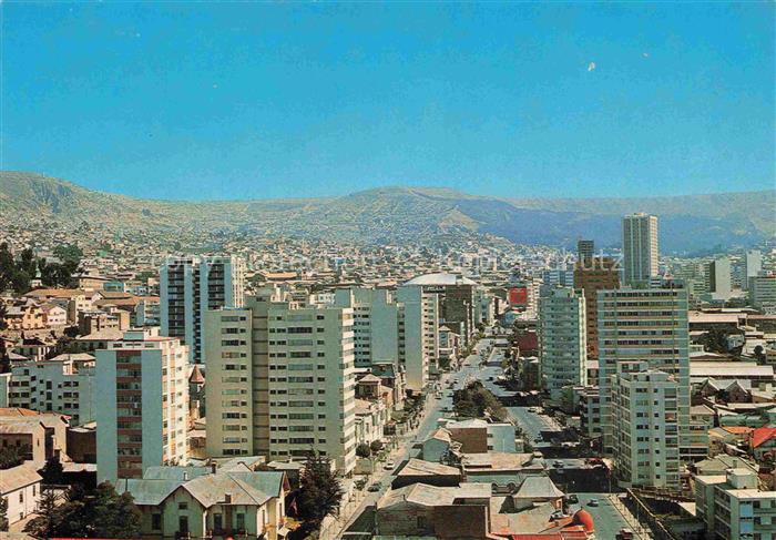 LA PAZ Bolivia Avenida Arce Panorama