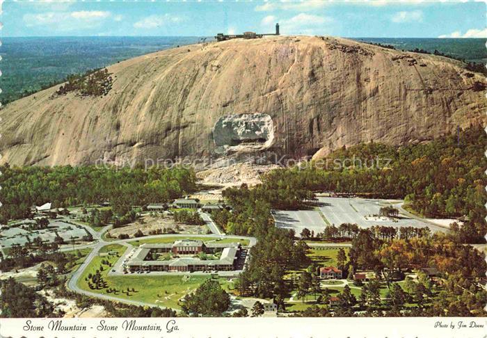 Stone Mountain Georgia USA Monumental Memorial to the Confederacy Fliegeraufnahm