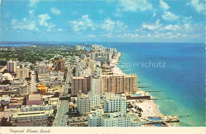 MIAMI  Florida USA Tropical Miami Beach Fliegeraufnahme