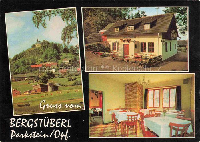 Parkstein Neustadt Waldnaab Bayern Bergstueberl Parkstein Gaststube Panorama