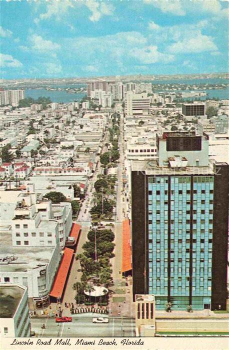 Miami Beach Florida USA Lincoln Road Mall Fliegeraufnahme