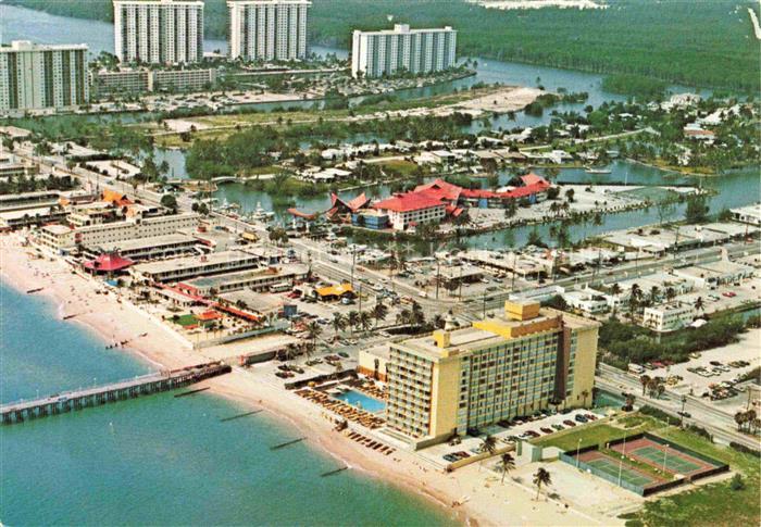 Miami Beach Florida USA Motel Row Fliegeraufnahme