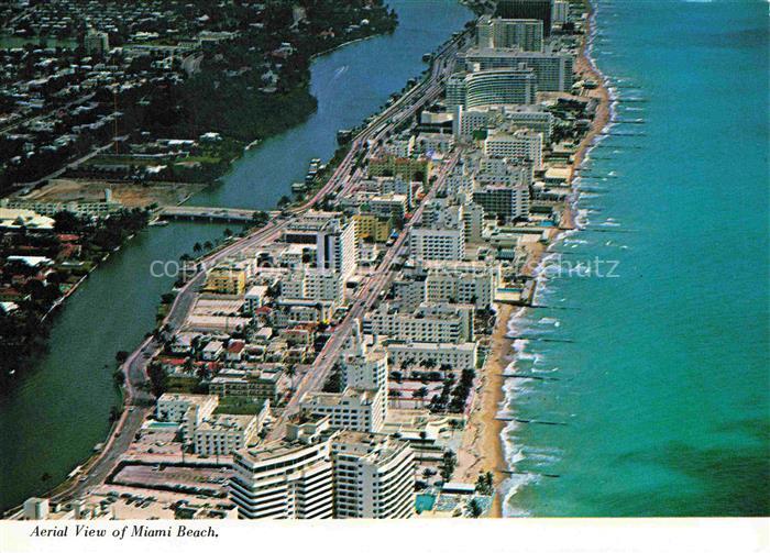 Miami Beach Florida USA Aerial View