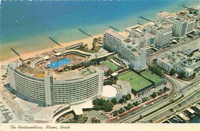 Miami Beach Florida USA The Fontainebleau Hotel Fliegeraufnahme