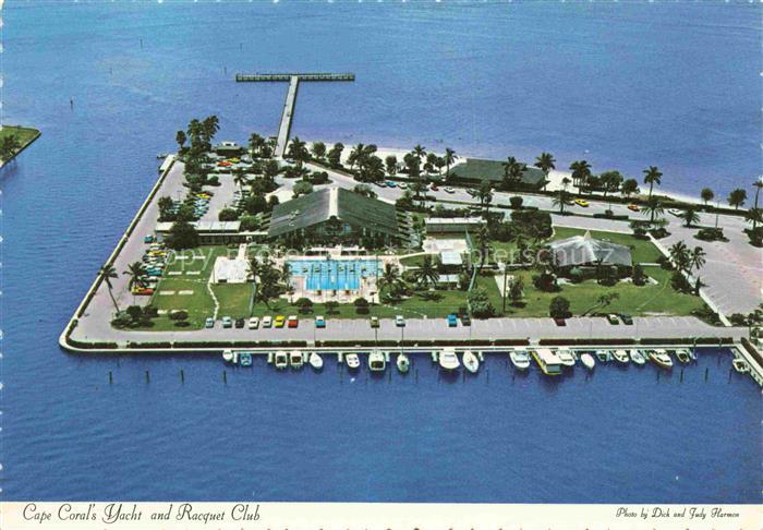 Cape Coral Florida USA Yacht and Racquet Club and the banks of the Caloosahatche