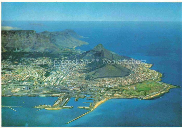 Cape-Town Kaapstad Kapstadt South-Africa RSA The Harbour and Lions Head Fliegera