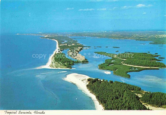 Sarasota Bay Florida USA Fliegeraufnahme Midnight Pass