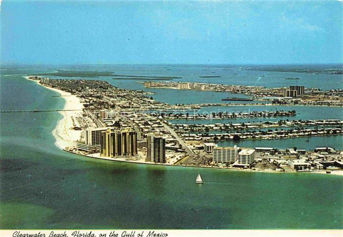 Clearwater Beach Florida USA on the Gulf of Mexico Fliegeraufnahme