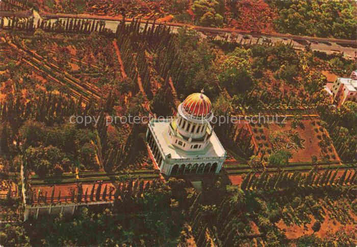 HAIFA Israel The Bahai Shrine Persian Garden Fliegeraufnahme