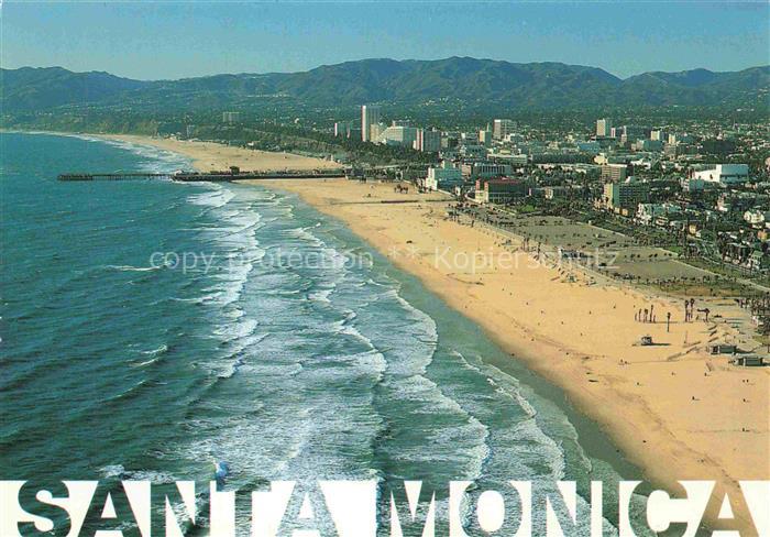Santa Monica California USA The Beach Fliegeraufnahme