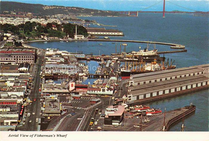 Fishermans Wharf SAN FRANCISCO California USA Fliegeraufnahme