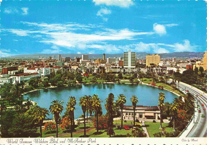 LOS ANGELES California USA Wilshire Blvd and Mc Arthur Park