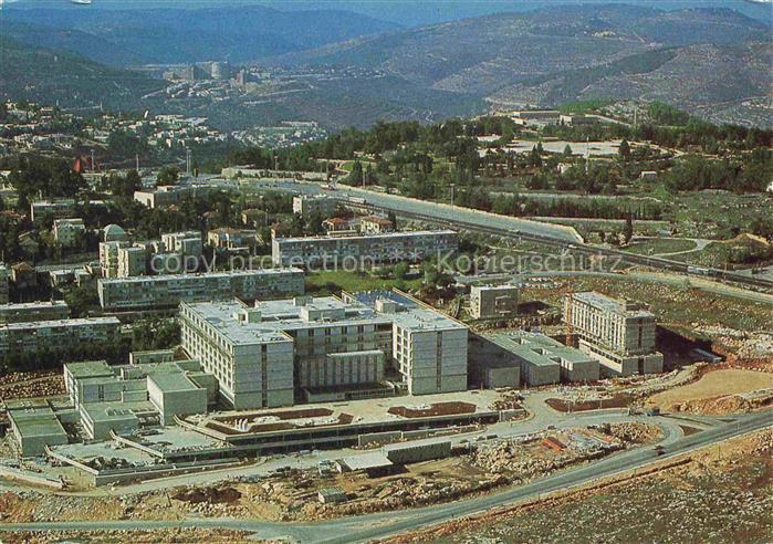 Jerusalem  Yerushalayim Israel Het Shaare Zedek ziekenhuis Fliegeraufnahme