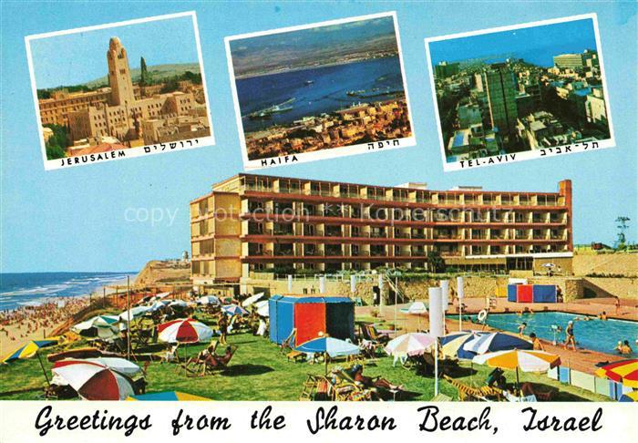 Jerusalem  Yerushalayim Israel mit Haifa und Tel Aviv Sharon Beach Hotel