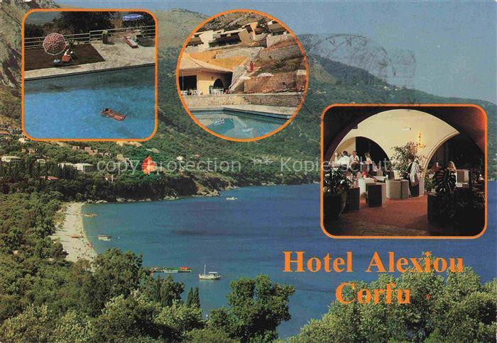 Corfu Korfu Greece Hotel Alexiou Pool Gastraum
