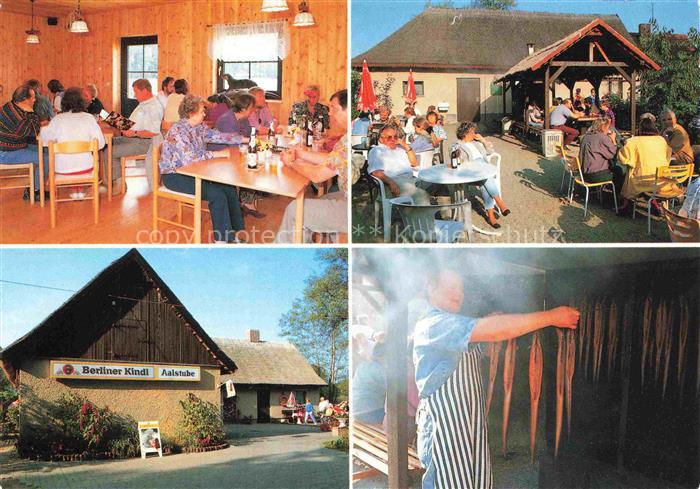 Storkow Mark Brandenburg Aalhof Gastraum Terrasse Aalraeucherei