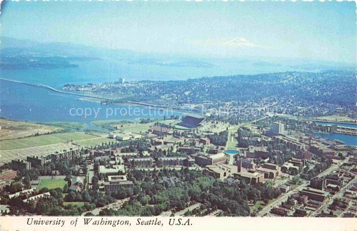 Seattle Washington USA University of Washington Fliegeraufnahme