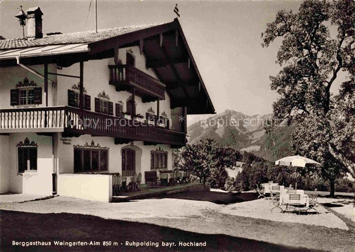 Ruhpolding Bayern Berggasthaus Weingarten Alm