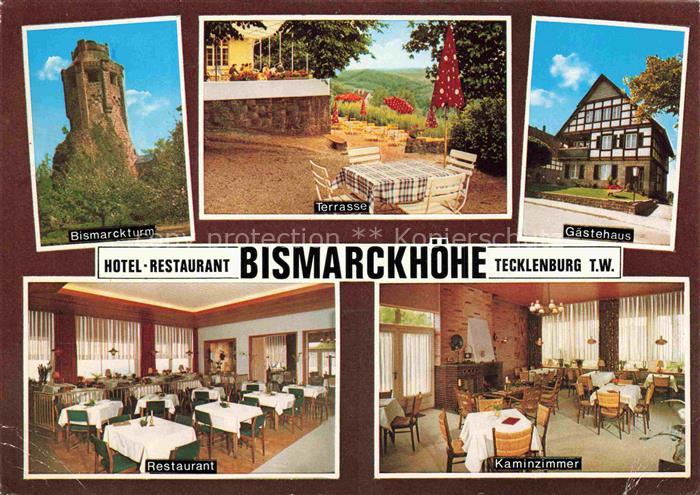 Tecklenburg Steinfurt NRW Bismarckturm Terrasse Gaestehaus Restaurant Kaminzimme