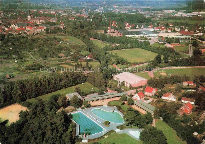 Borken  Westfalen NRW Fliegeraufnahme mit Parkbad