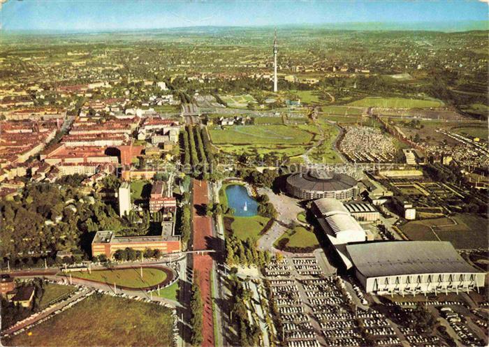 DORTMUND  CITY Blick auf Westfalenhalle und Florianturm Fliegeraufnahme