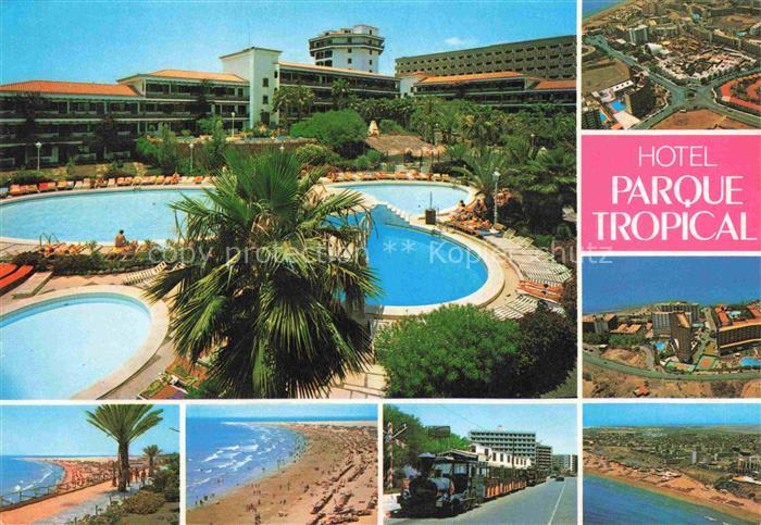 Playa del Ingles Gran Canaria ES Hotel Parque Tropical Pools Strand Panorama